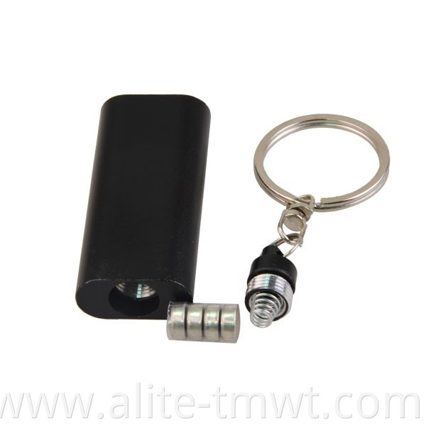 3 Bright Lights Small Size Flat Flashlight with Keychain